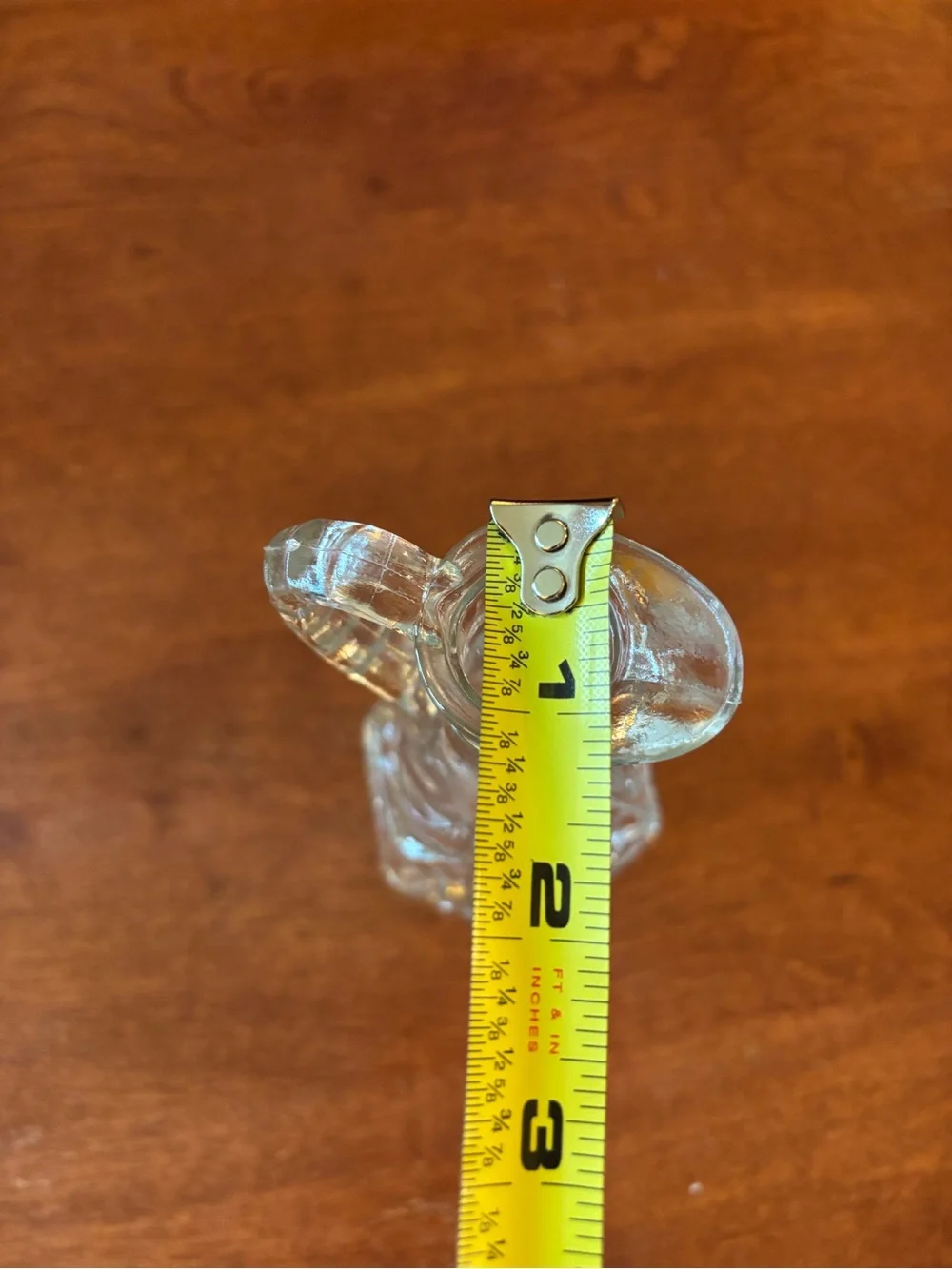vintage Anchor Hocking Early American Prescut clear glass oil or vinegar cruet